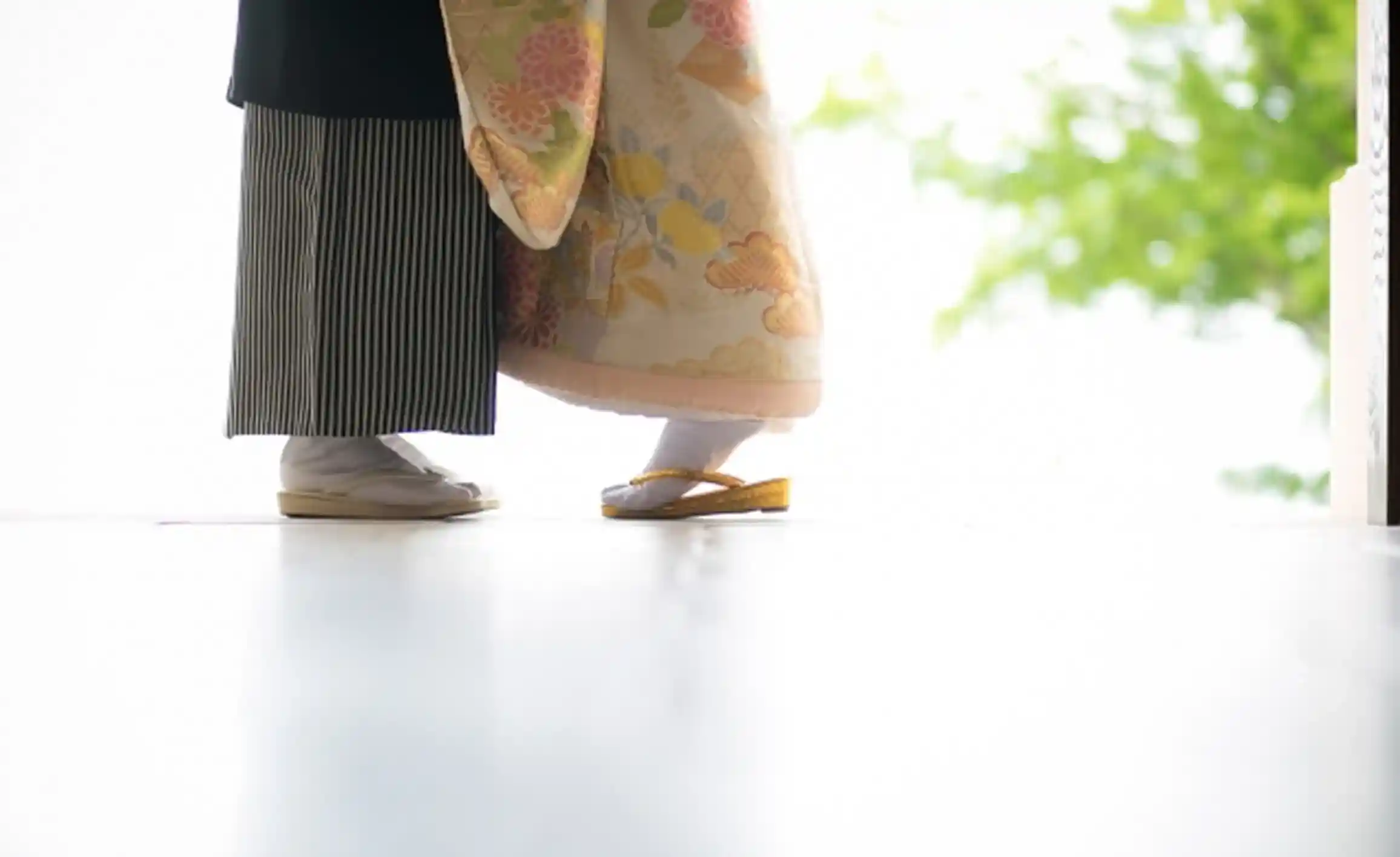 和装を着た夫婦のウェディングフォト