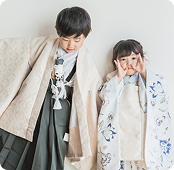 2人兄弟の七五三フォト